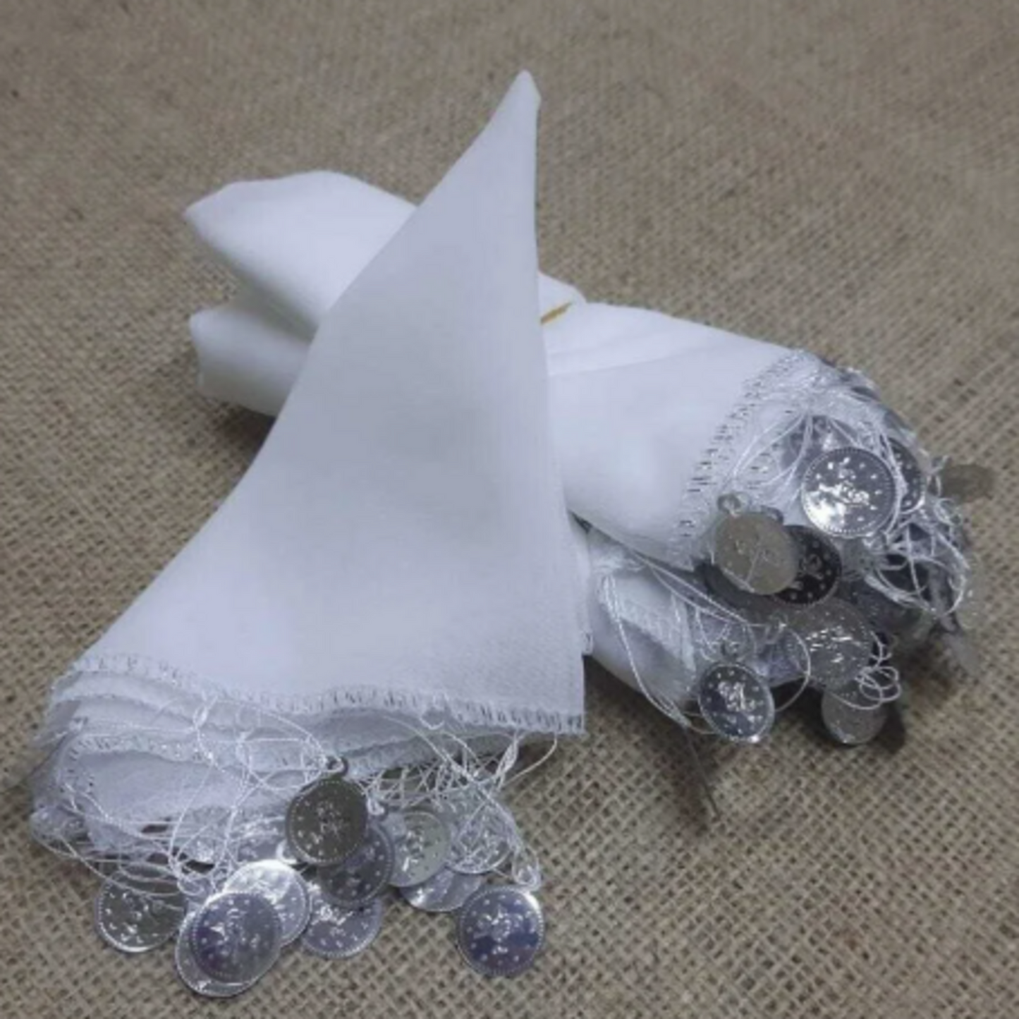 10x Halay Mendili groß 20x20 cm Tanztücher Dügün Hochzeit Verlobung Kina Mendil