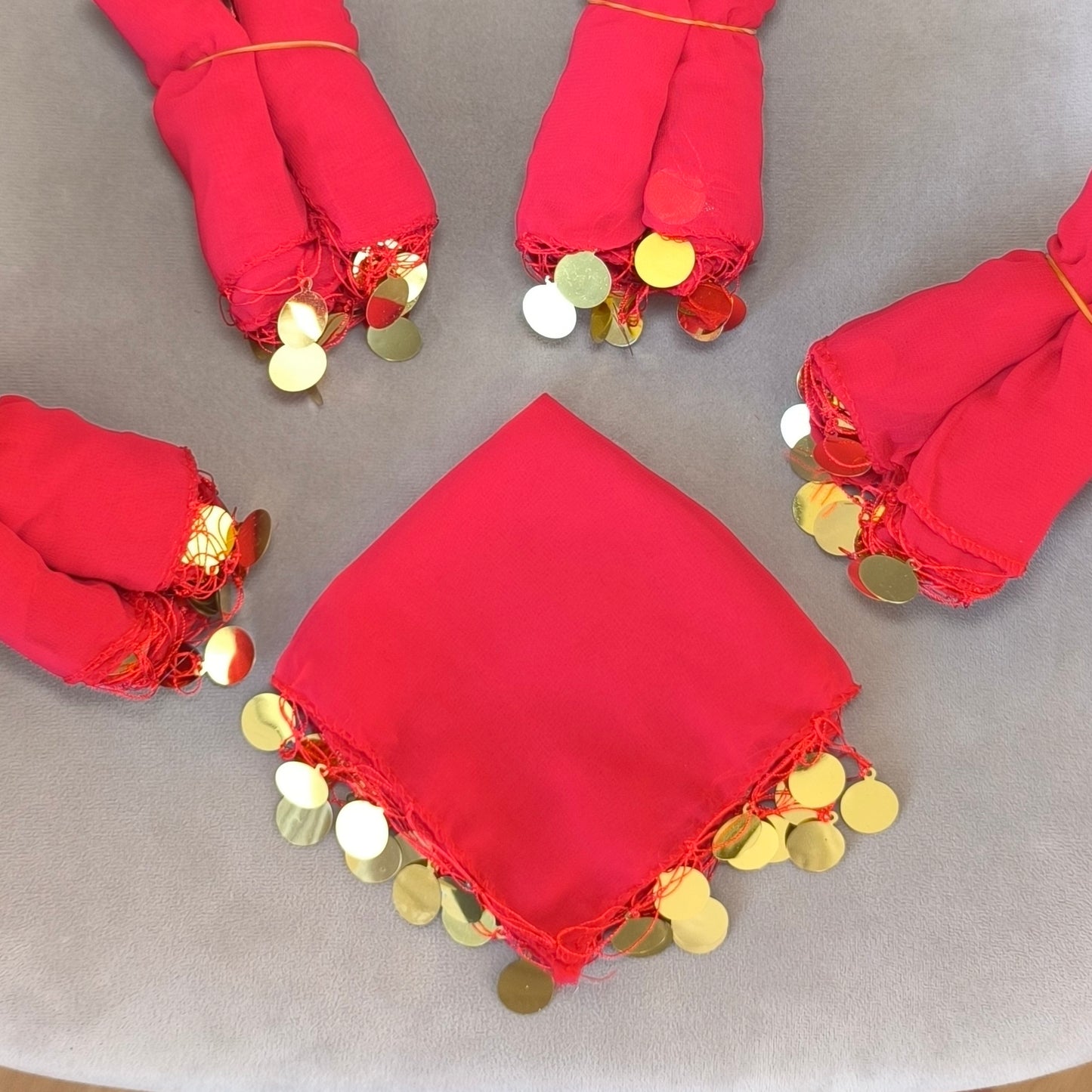 10x Halay Mendili groß 20x20 cm Tanztücher Dügün Hochzeit Verlobung Kina Mendil