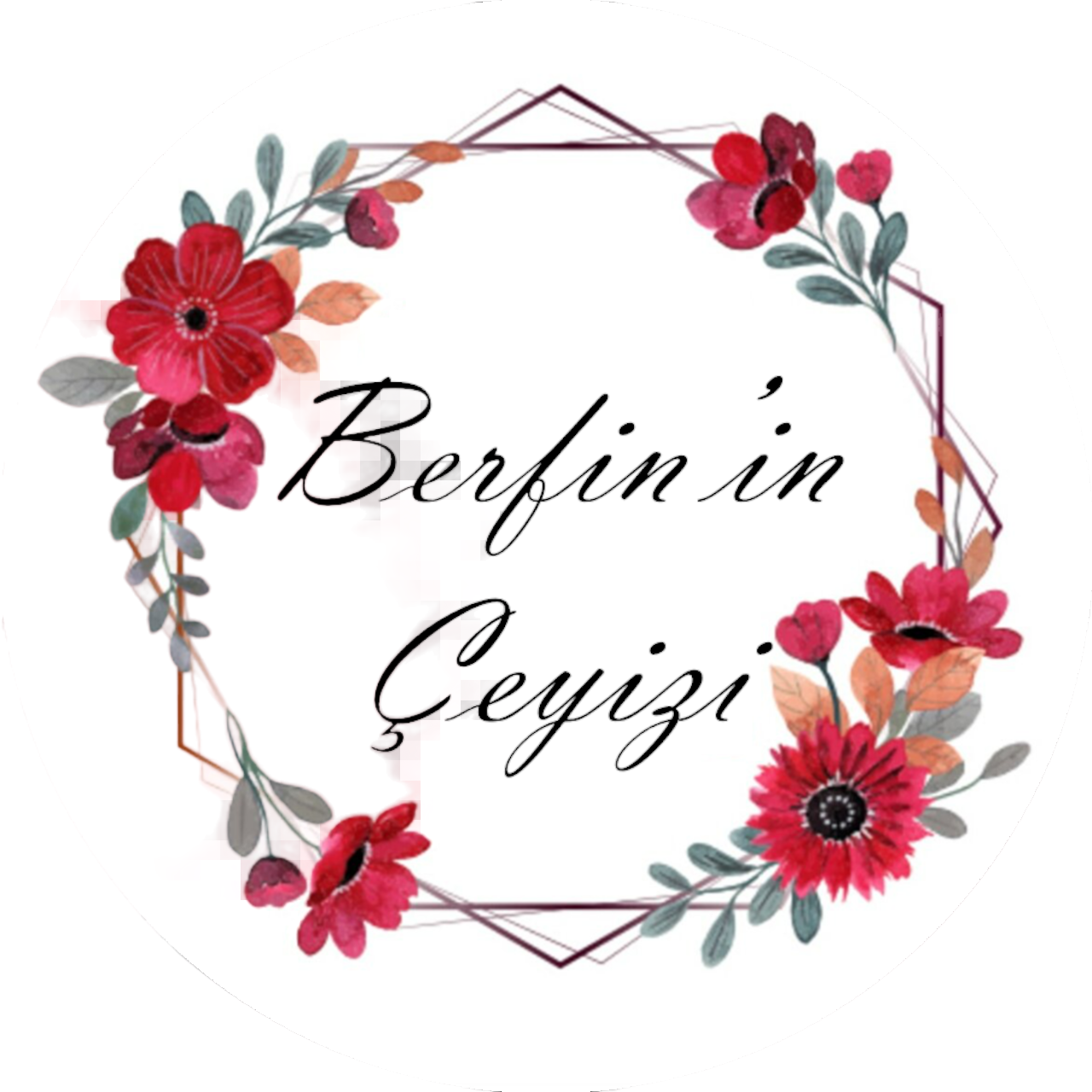 Çeyiz Aufkleber DIN A4 30 x 21 cm | Damat und Gelin Bohca 25