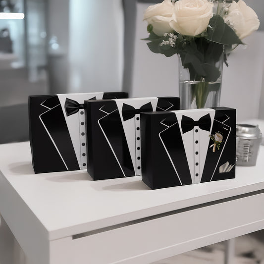 Damat Bohca Schwarz 3er Set | Bräuigam Geschenk Damat Kutusu, Ceyiz Kutusu & Hediye Seti