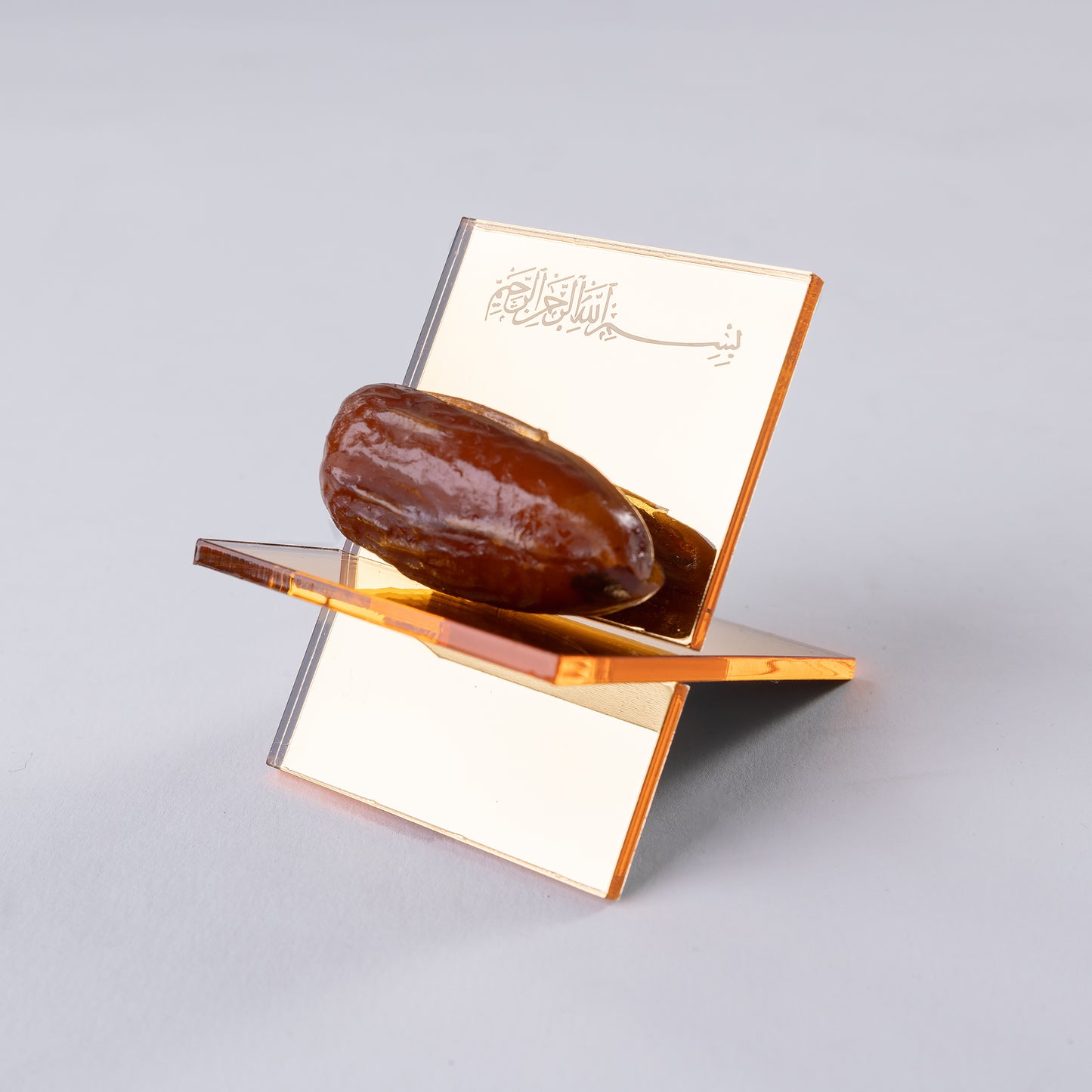 Dattelhalter aus hochwertigem Plexi– Elegante Aufbewahrung und Präsentation von Datteln, Ideal für Küche, Ramadan, Bismillahirrahmanirrahim Dattelteller Datteltelständer Dattelhalter