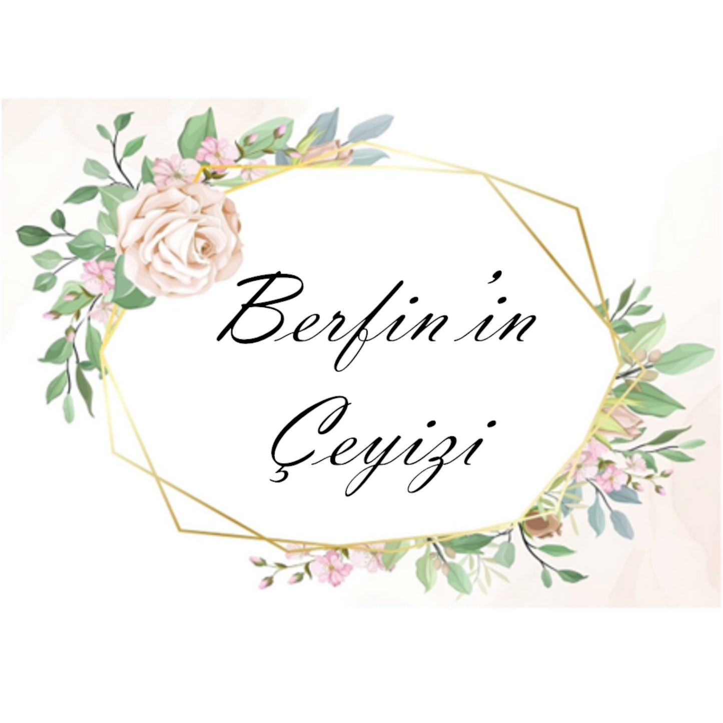 Çeyiz Aufkleber DIN A4 30 x 21 cm | Damat und Gelin Bohca 2