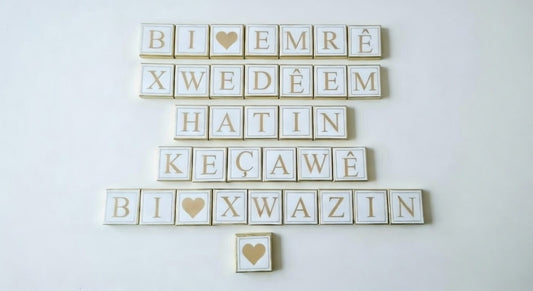 Kurdische Verlobungsschokolade Bixwazi Nisan Deko Goldene Aufkleber  Traditionelle Brautwerbung Kurdische Hochzeitsdeko