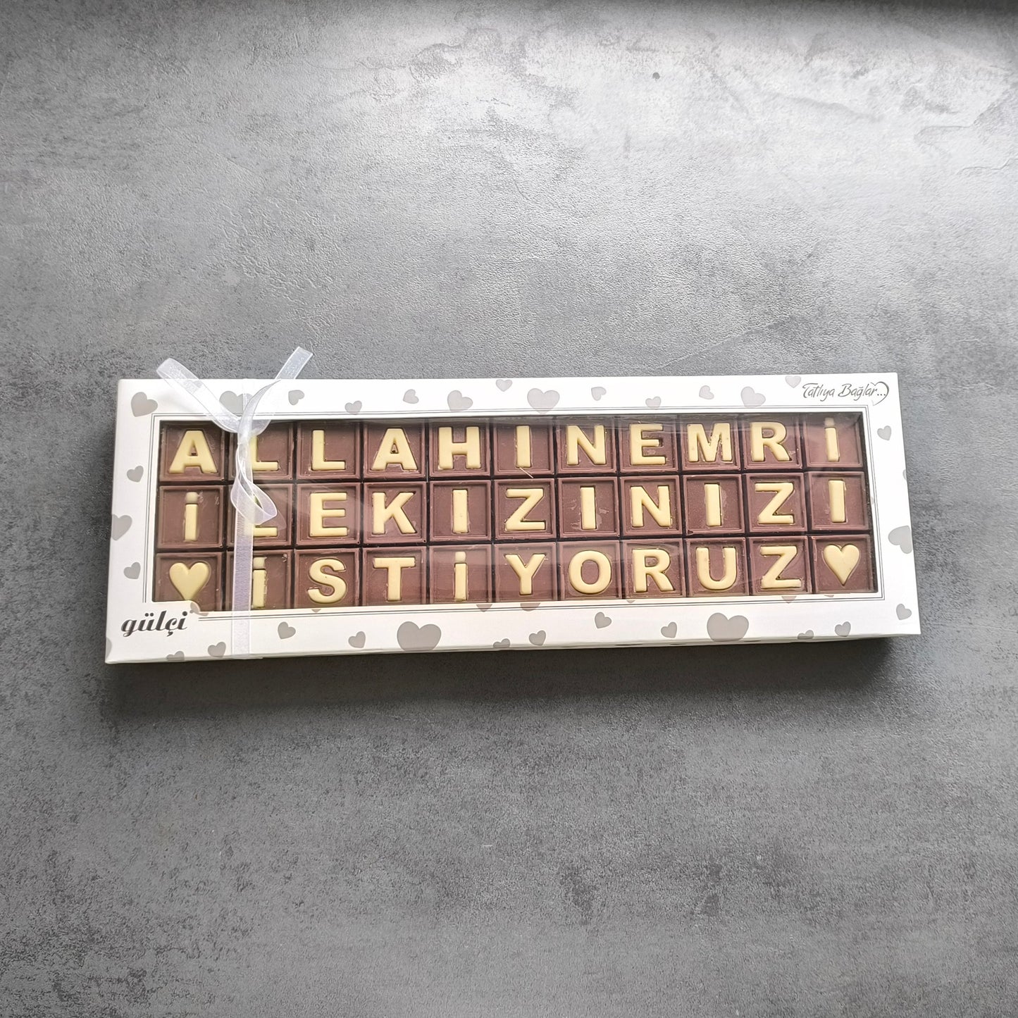 Verlobungsschokolade | Traditionelle Türkische Kultur | Kiz Isteme | Verlobung | Allahin Emriyle Kizinizi Istiyoruz