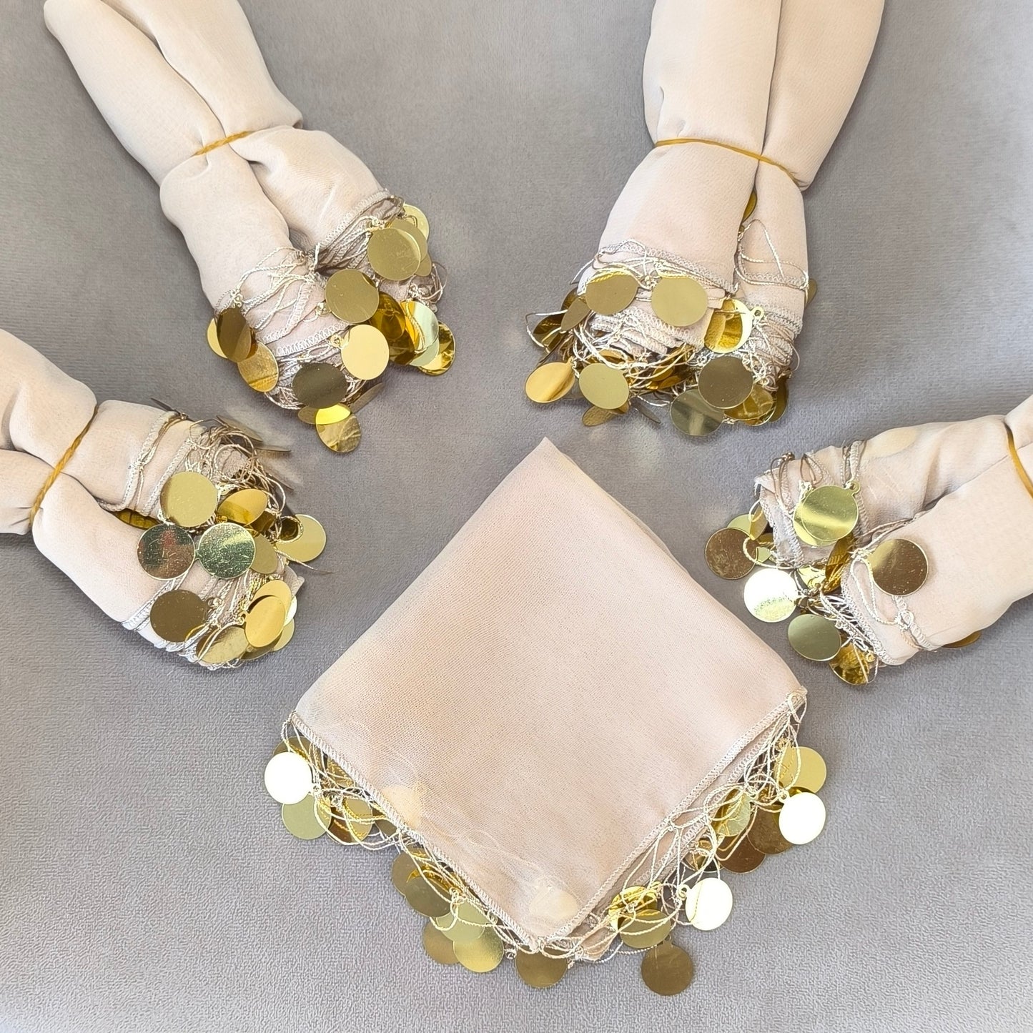 10x Halay Mendili groß 20x20 cm Tanztücher Dügün Hochzeit Verlobung Kina Mendil