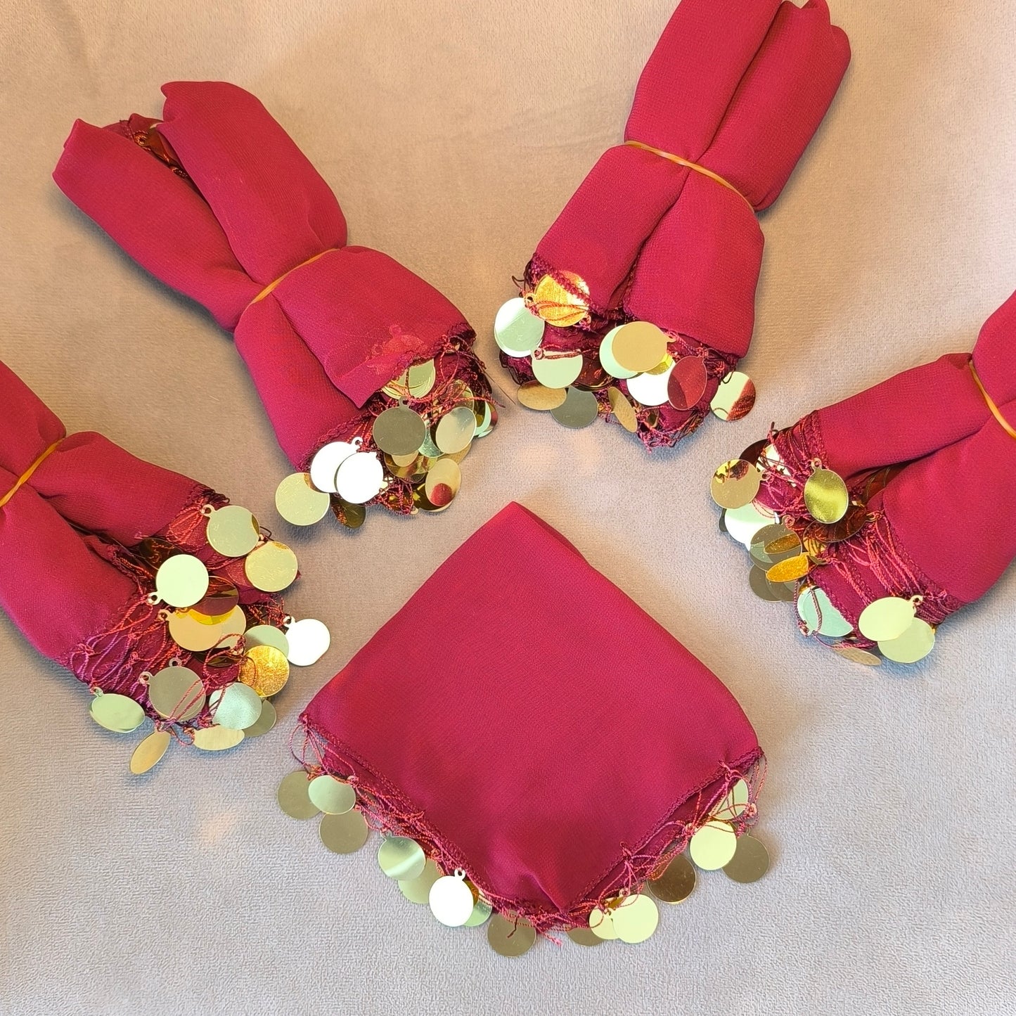 10x Halay Mendili groß 20x20 cm Tanztücher Dügün Hochzeit Verlobung Kina Mendil