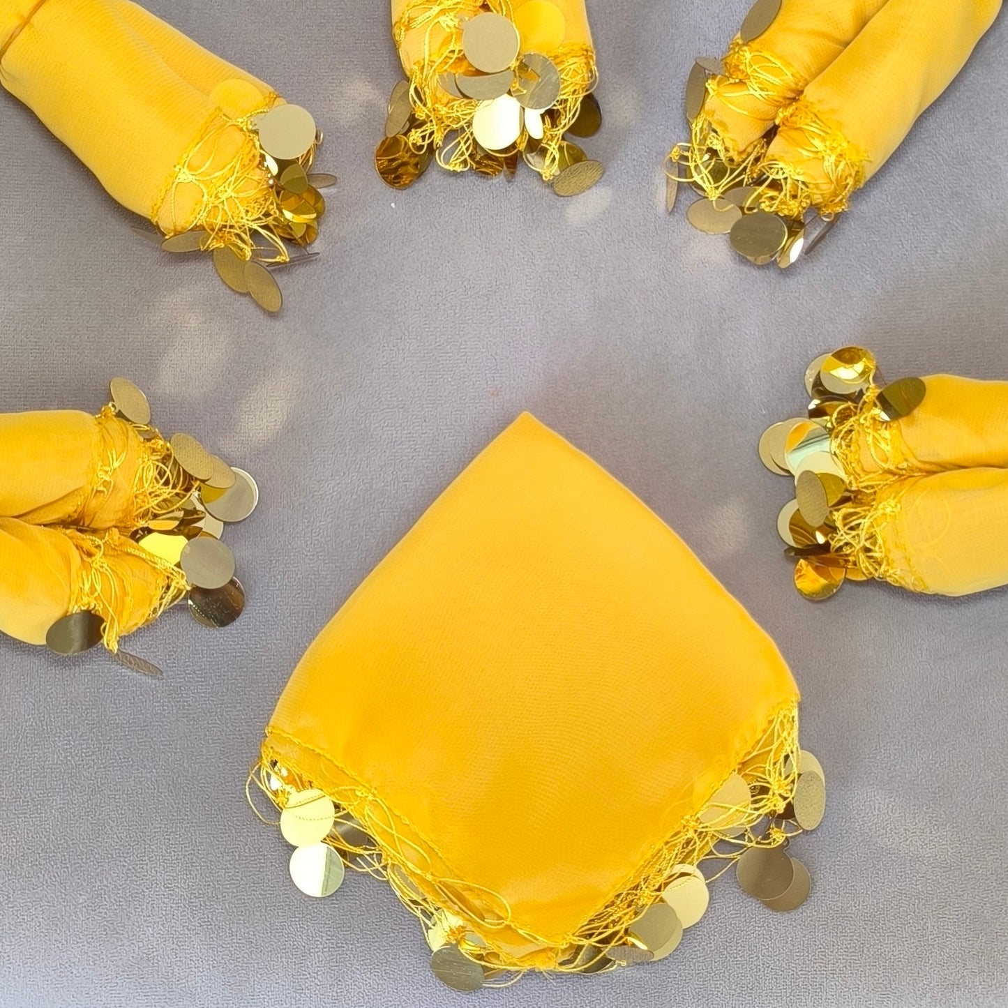 10x Halay Mendili groß 20x20 cm Tanztücher Dügün Hochzeit Verlobung Kina Mendil (Kopie)