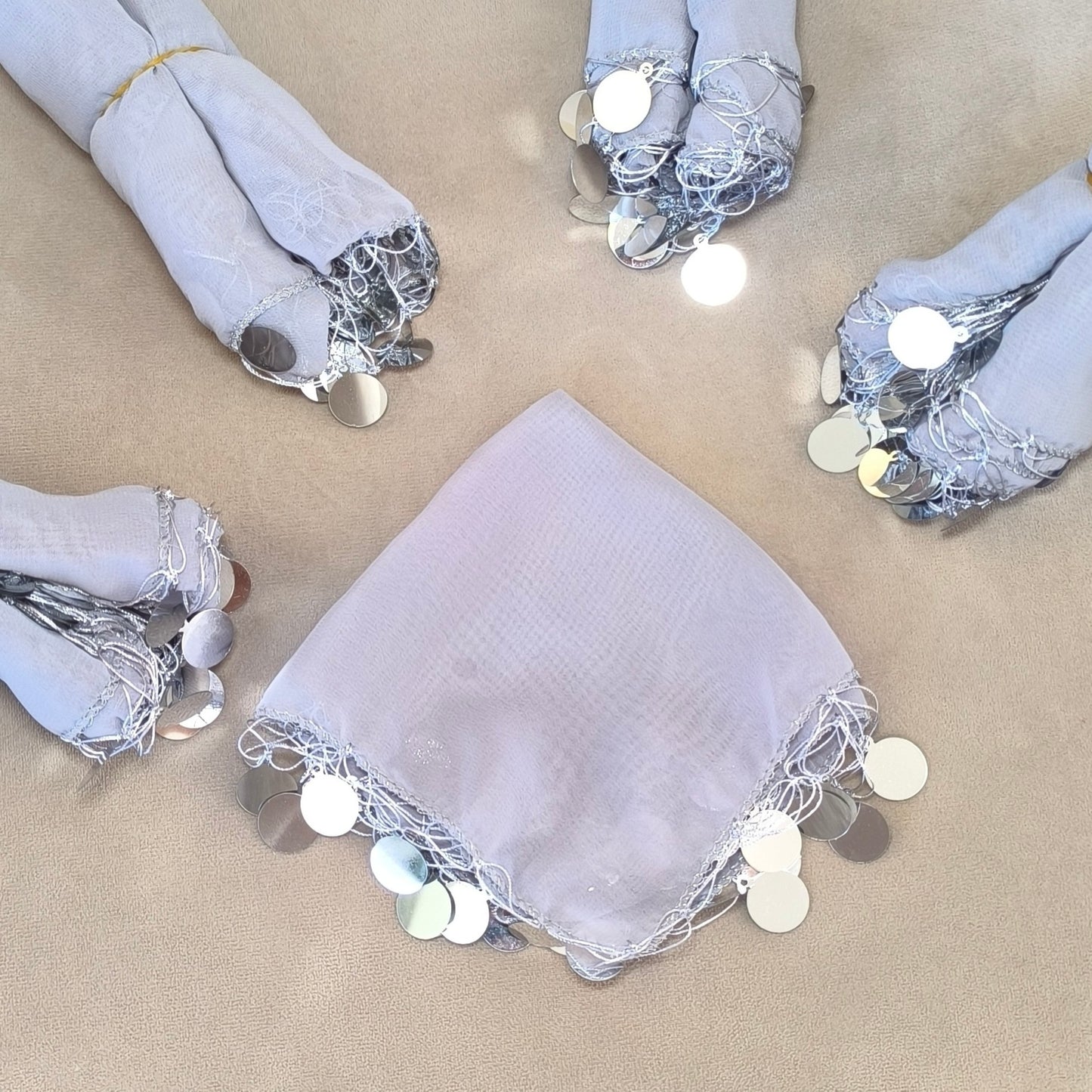 10x Halay Mendili groß 20x20 cm Tanztücher Dügün Hochzeit Verlobung Kina Mendil (Kopie)