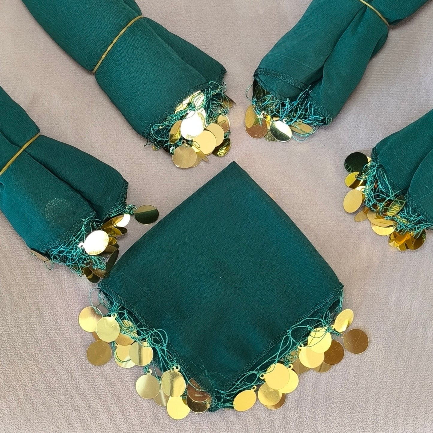 10x Halay Mendili groß 20x20 cm Tanztücher Dügün Hochzeit Verlobung Kina Mendil