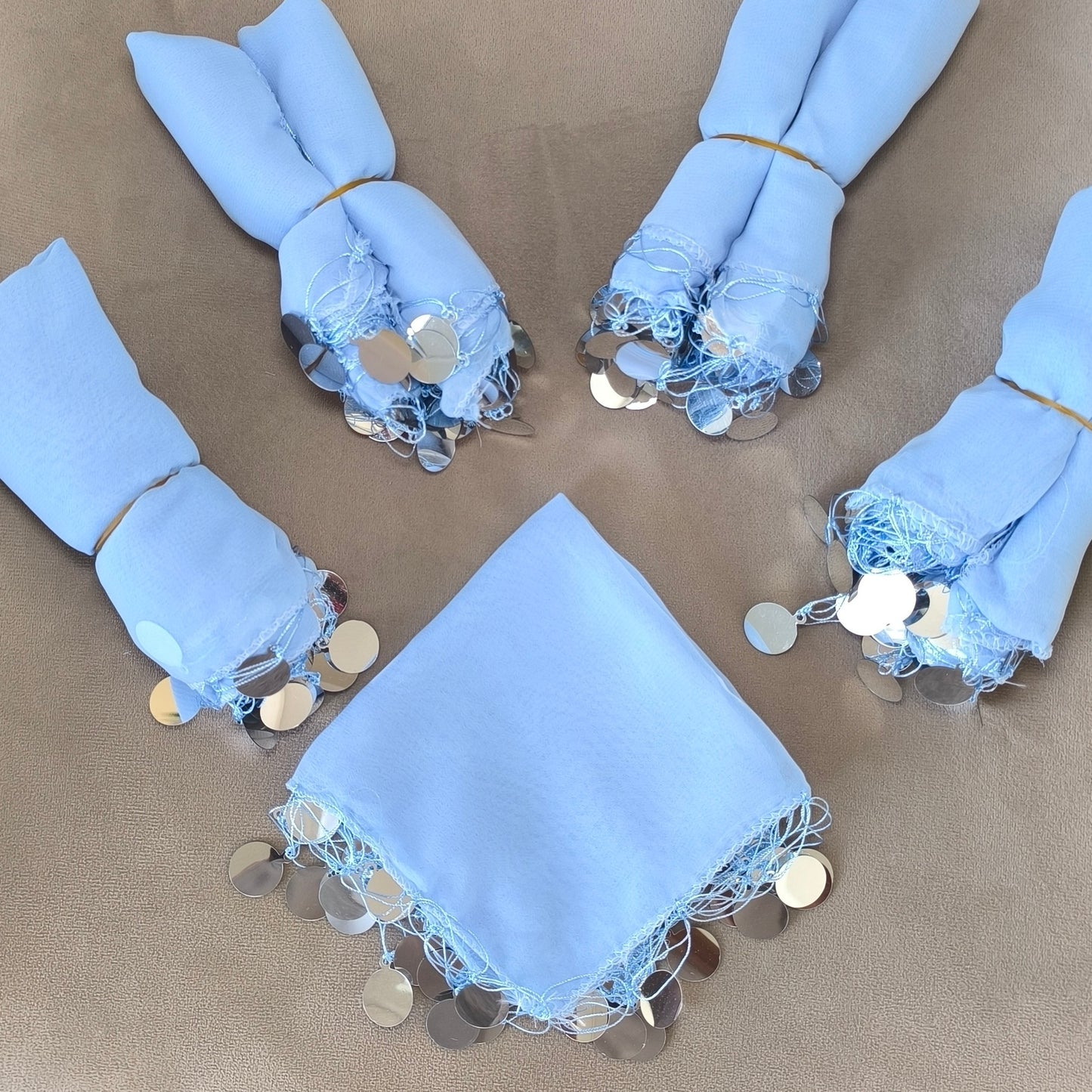 10x Halay Mendili groß 20x20 cm Tanztücher Dügün Hochzeit Verlobung Kina Mendil (Kopie)