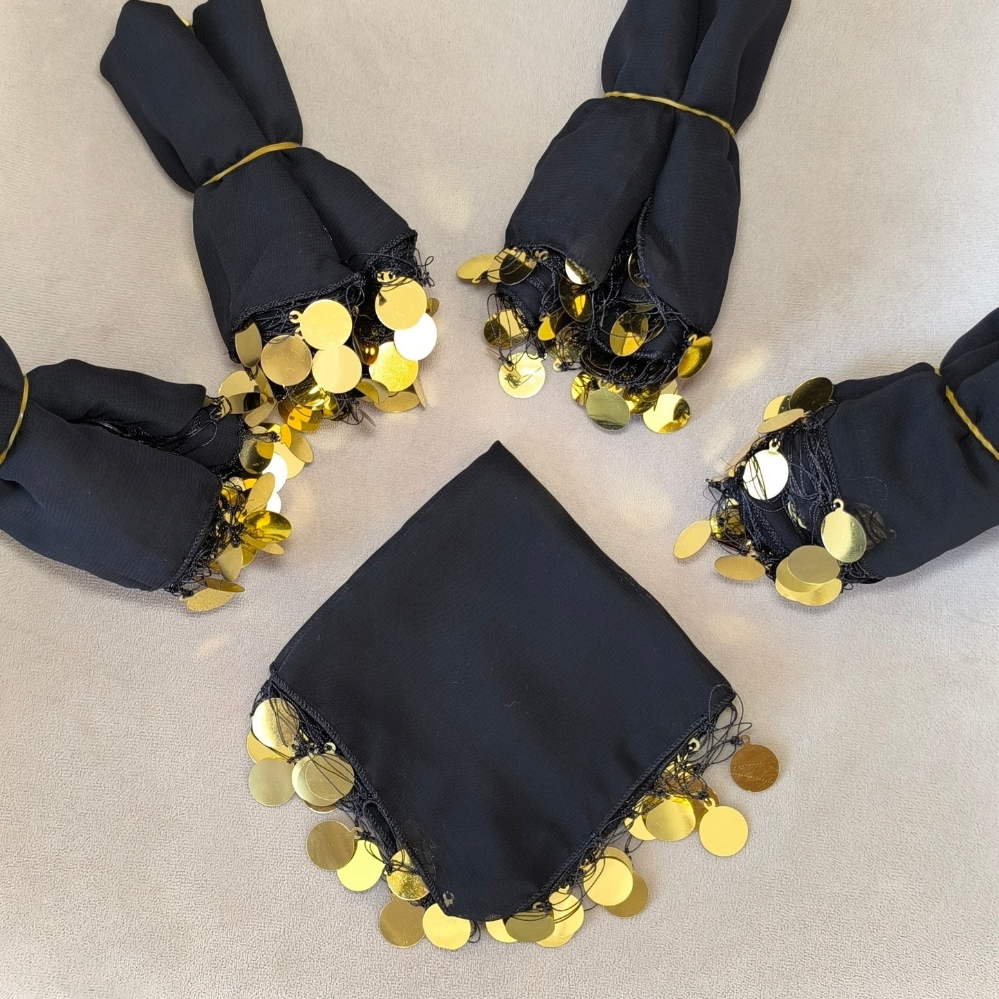 10x Halay Mendili groß 20x20 cm Tanztücher Dügün Hochzeit Verlobung Kina Mendil