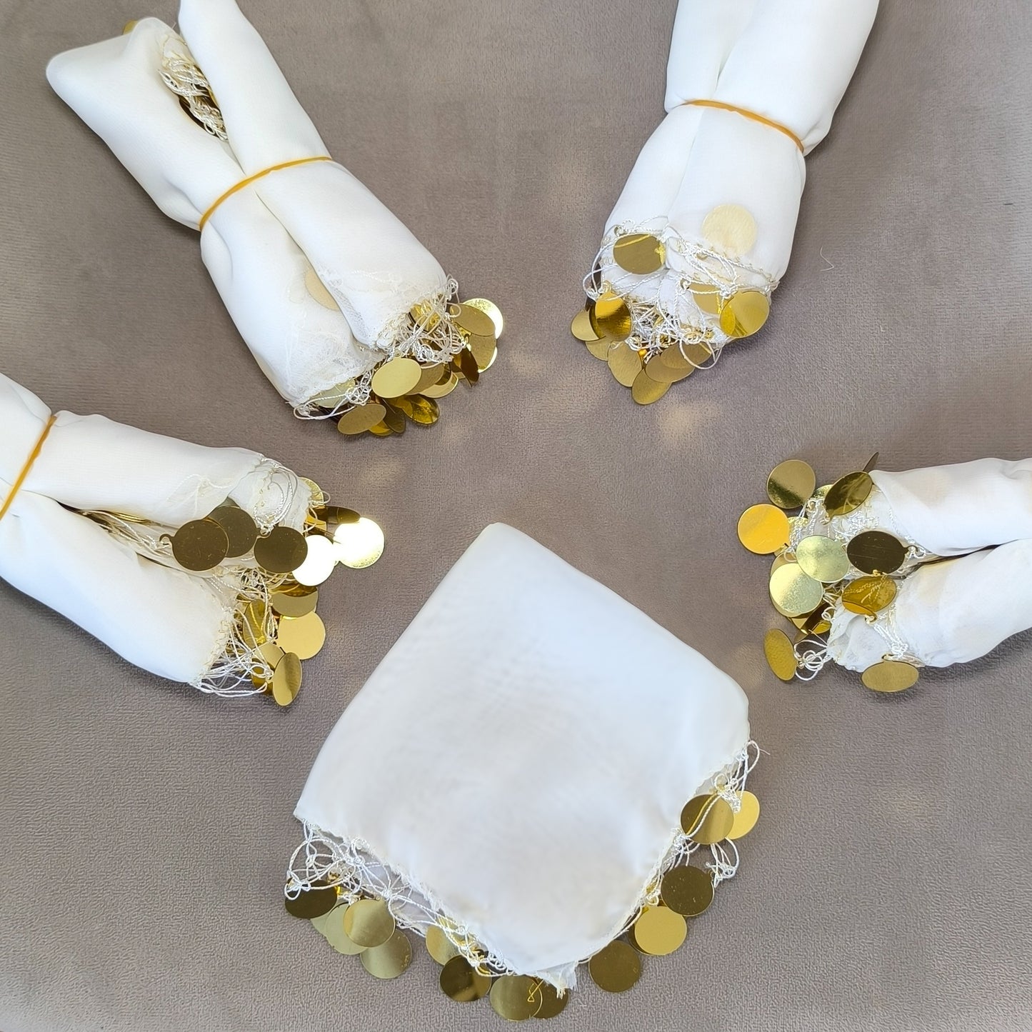 10x Halay Mendili groß 20x20 cm Tanztücher Dügün Hochzeit Verlobung Kina Mendil